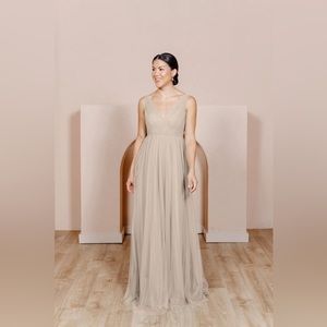 Revelry Jamie Tulle dress in Champagne, Size 12